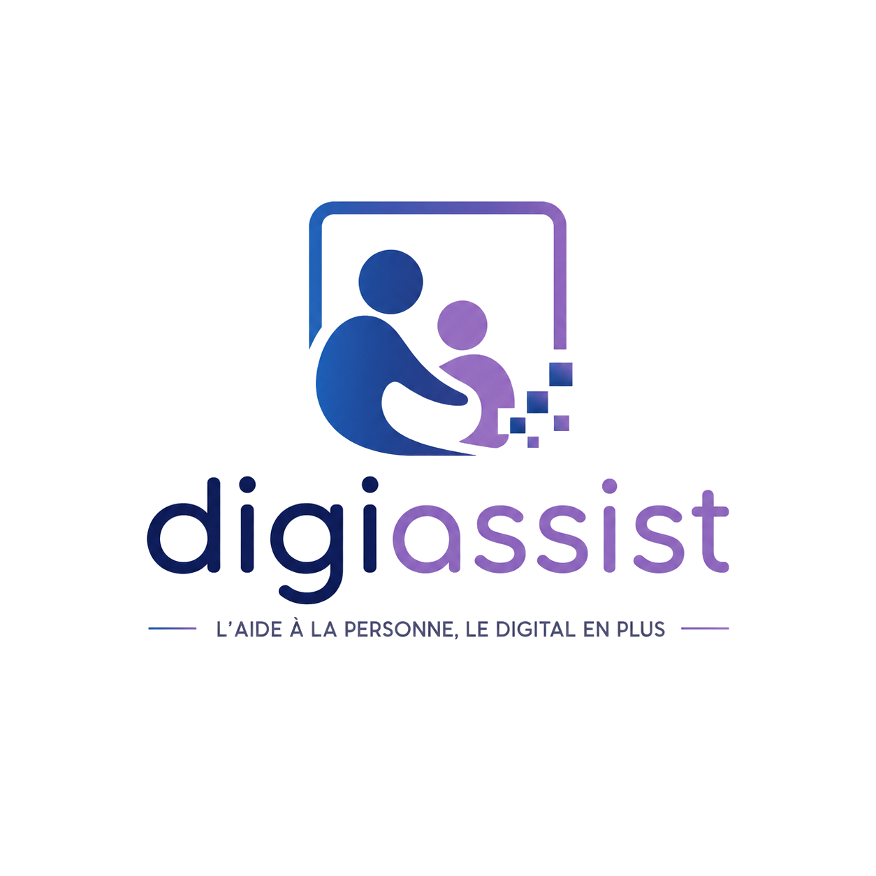 Logo DigiAssist — l'aide à la personne, le digital en plus